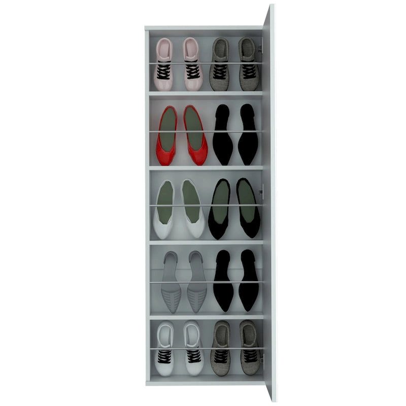 Newport Furnishings Armoire with Double Doors, 2 Drawers & Hanging Rod - Space Saving Storage