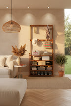 Entryway Shoes Rack Stand Storage Shelf Bamboo