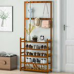 Entryway Shoes Rack Stand Storage Shelf Bamboo