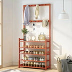Entryway Shoes Rack Stand Storage Shelf Bamboo