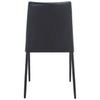 Newport Furnishings Modern Faux Leather Dining Chair (Set of 2) - Black