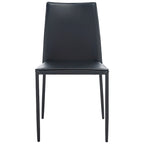 Newport Furnishings Modern Faux Leather Dining Chair (Set of 2) - Black