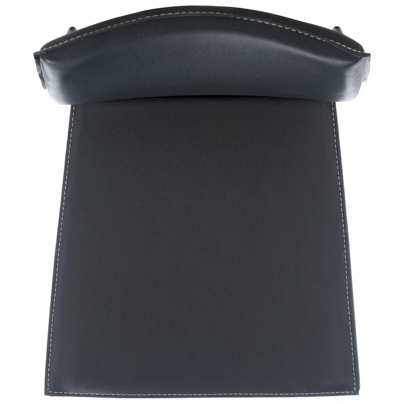 Newport Furnishings Modern Faux Leather Dining Chair (Set of 2) - Black