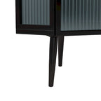 3-Tiers Coner Cabinet With Glass Door