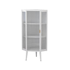 3-Tiers Coner Cabinet With Glass Door